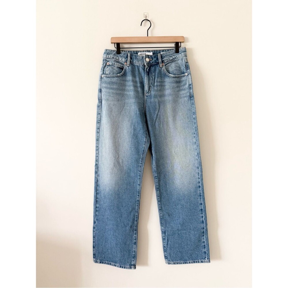 Garage Denim Slouchy Wide Leg in Light Wash Size 27